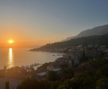 Podgora zachód słońca